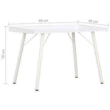 furnicato Schreibtisch Weiß 90×50×79 cm