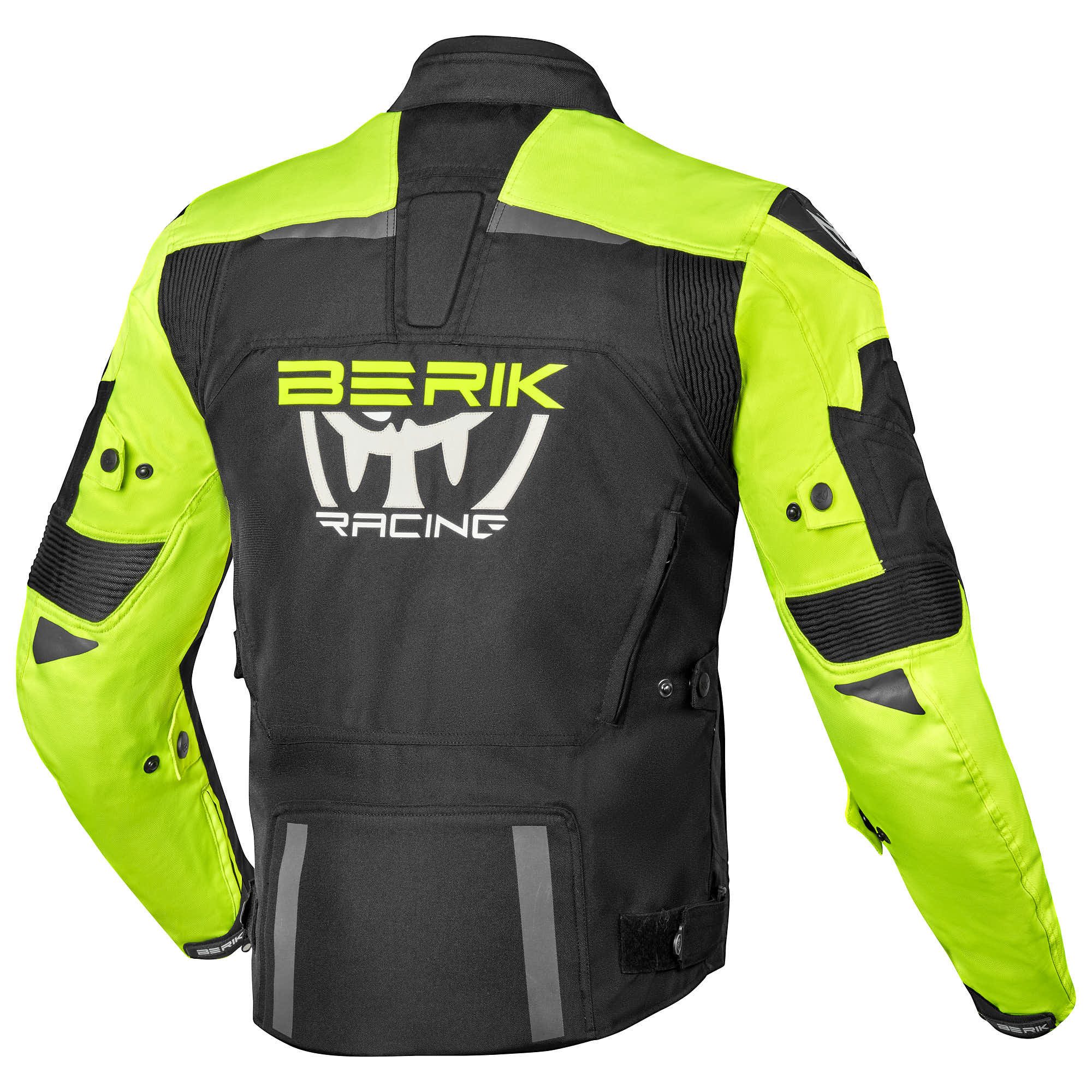Berik Motorradjacke Amras wasserdichte Motorrad Textiljacke Verbindungsreißverschluss,Ellenbogenprotektoren enthalten,herausn