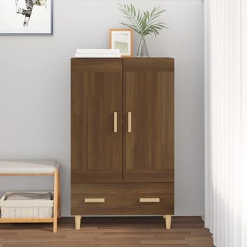 vidaXL Anrichte vidaXL Highboard Hochglanz-Weiß 70x31x115 cm Holzwerkstoff