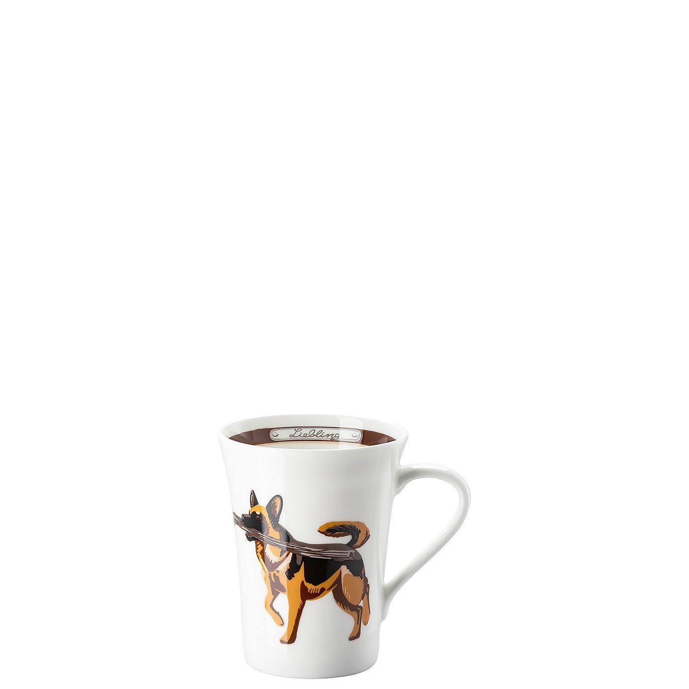 Fine My Mug Becher Hutschenreuther China-Porzellan Collection mit Henkel, Becher Schäferhund Deutscher