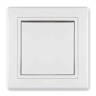 Aling Conel Lichtschalter Prestige Line Unterputz-Schalter ohne Glimmlampe Weiß