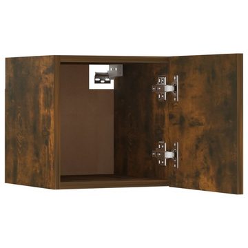 vidaXL TV-Schrank TV-Wandschrank 8 Stk. Räuchereiche 30,5x30x30 cm (8-St)