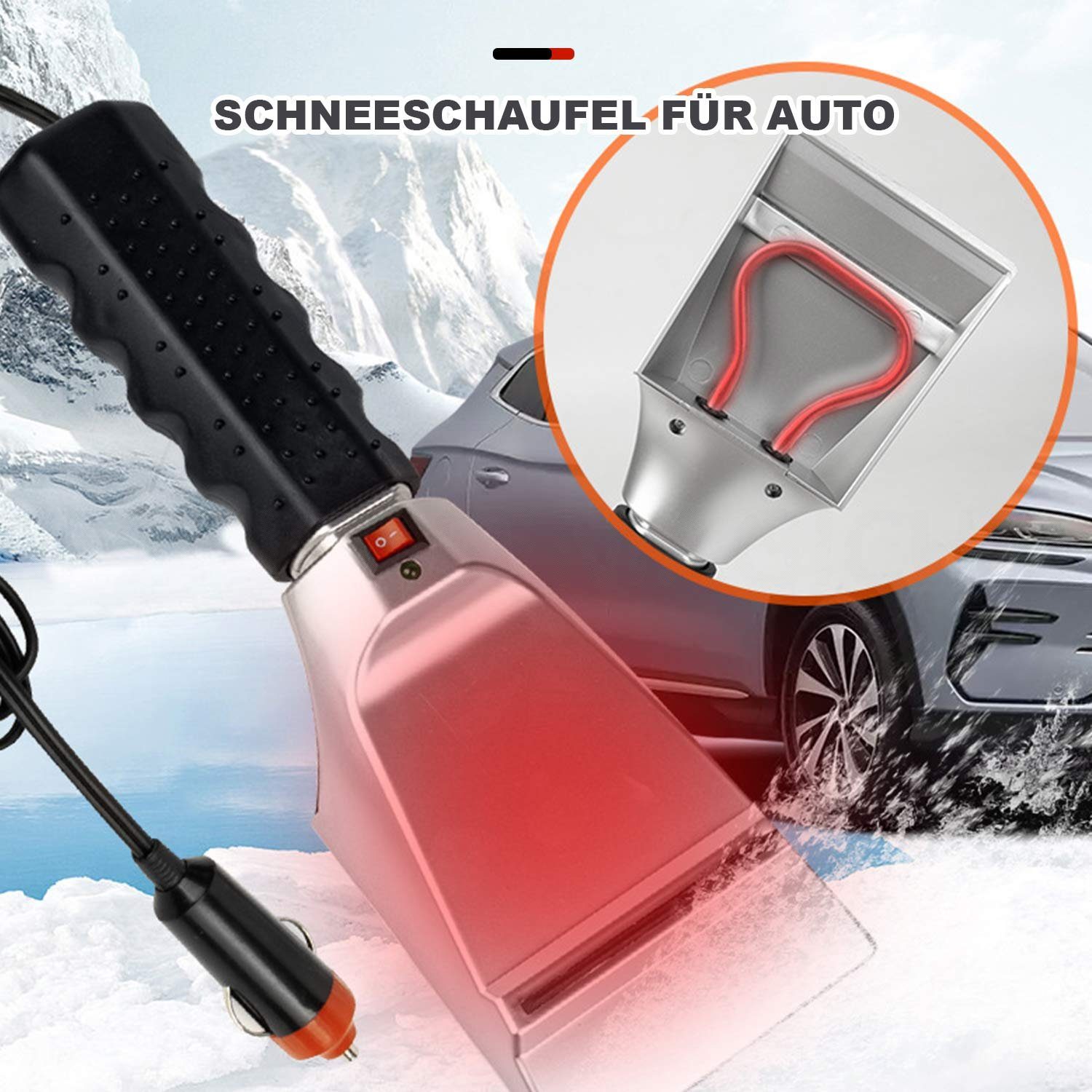 Kaufe Ausziehbare Auto-Reinigungs-Eiskratzer-Winter-Schneeschaufel-Maschine  für Auto-Windschutzscheiben-Schneebürste mit ergonomischem  Schaumstoffgriff, abnehmbar