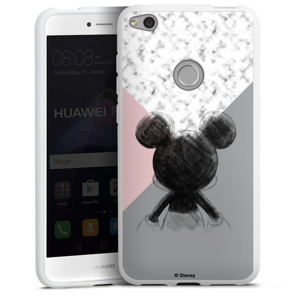 DeinDesign Handyhülle Mickey Mouse Scribble, Hülle Disney Marmor Offizielles Lizenzprodukt