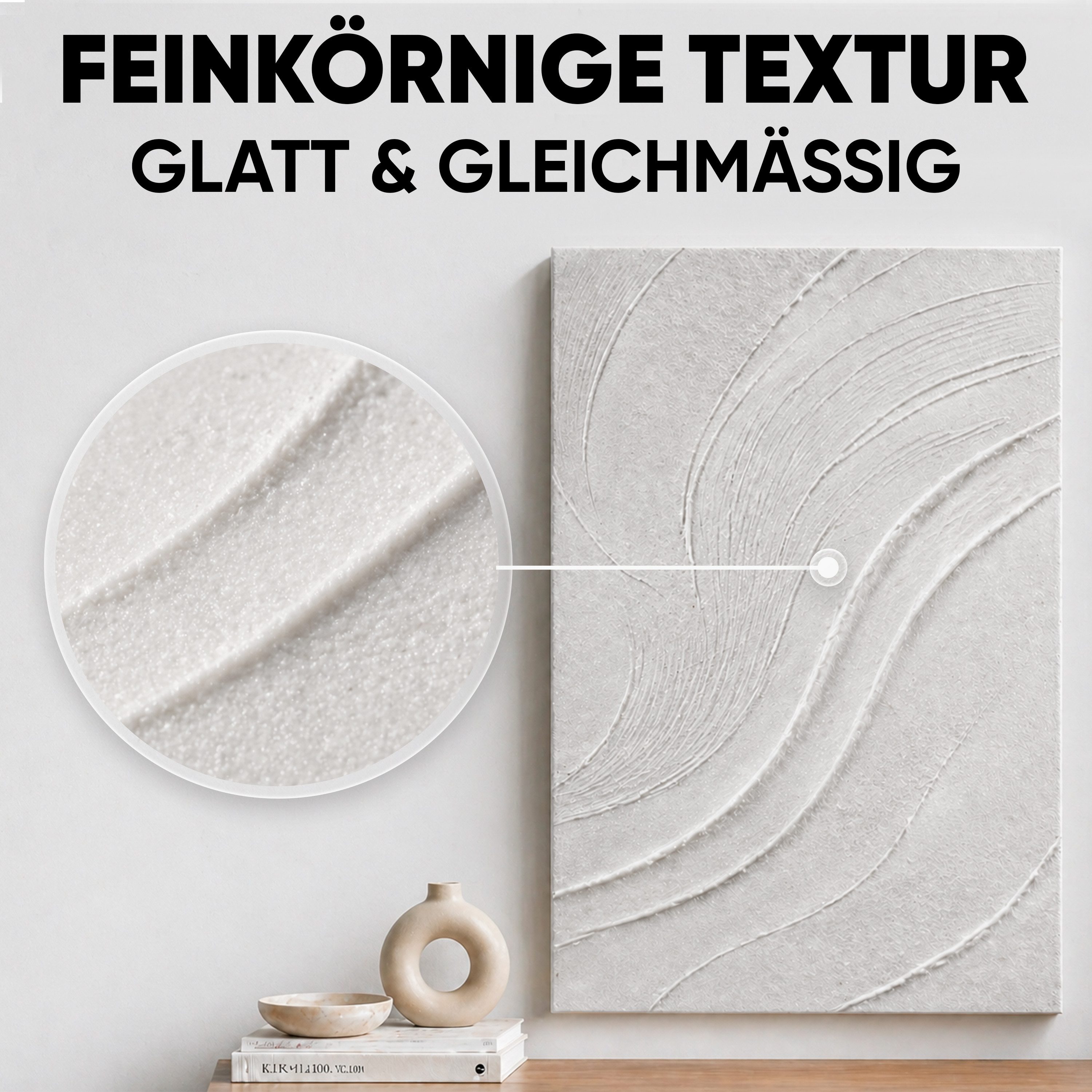 7 Artists Malpaste Texture Strukturpaste Fein für Acrylmalerei, Strukturpaste Leinwand