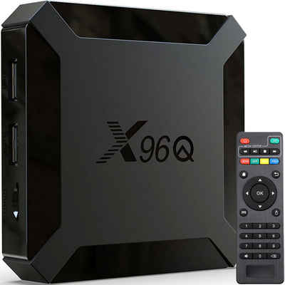 Retoo Streaming-Box Smart TV Box X96Q 4K Android 8.1 Quad-Core 16GB H313 HDMI 2.0 LAN WIFI, (TV-Box, HDMI-Kabel, Netzadapter, Fernbedienung, Benutzerhandbuch, Box), Quad-Core-Rockchip, Bekanntes Android 8.1, HDMI 2.0