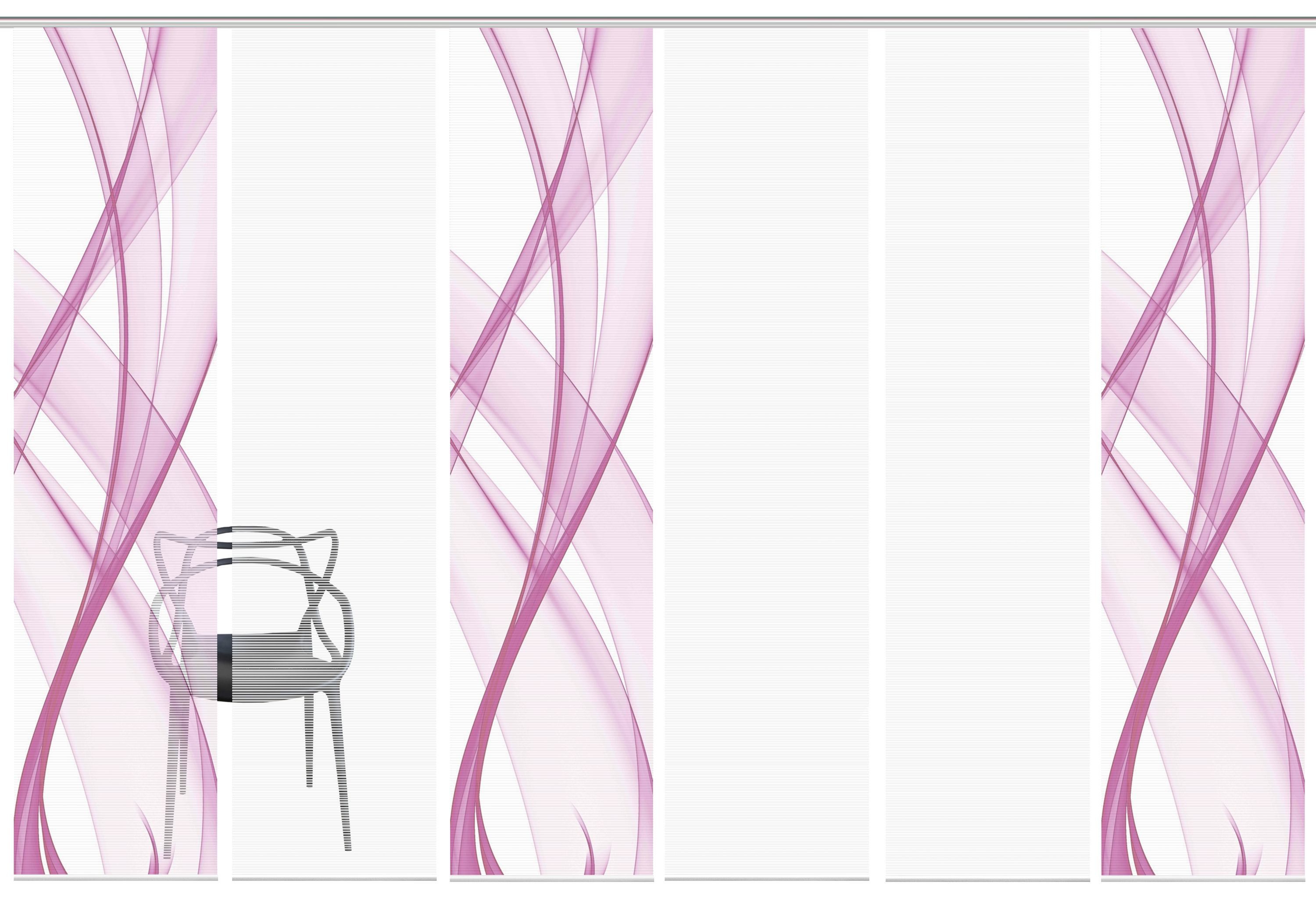 Vision Schiebegardine "PACOLIA" Paneelwagen 6 Stk. tlg. SET,SCHIEBEVORHANG, günstig online kaufen