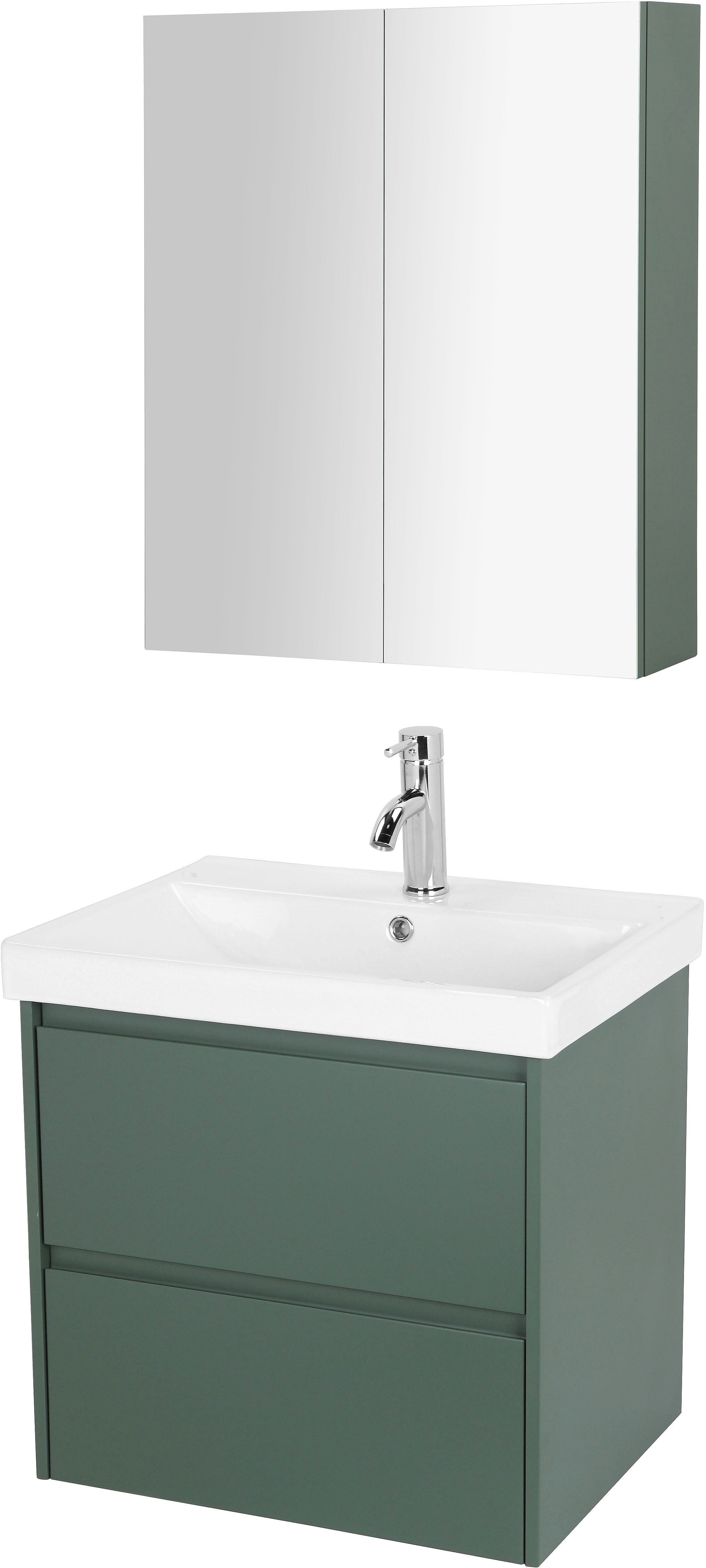 welltime Badmöbel-Set Clarence, Waschplatz mit 2 Auszügen und Softclose Bre günstig online kaufen