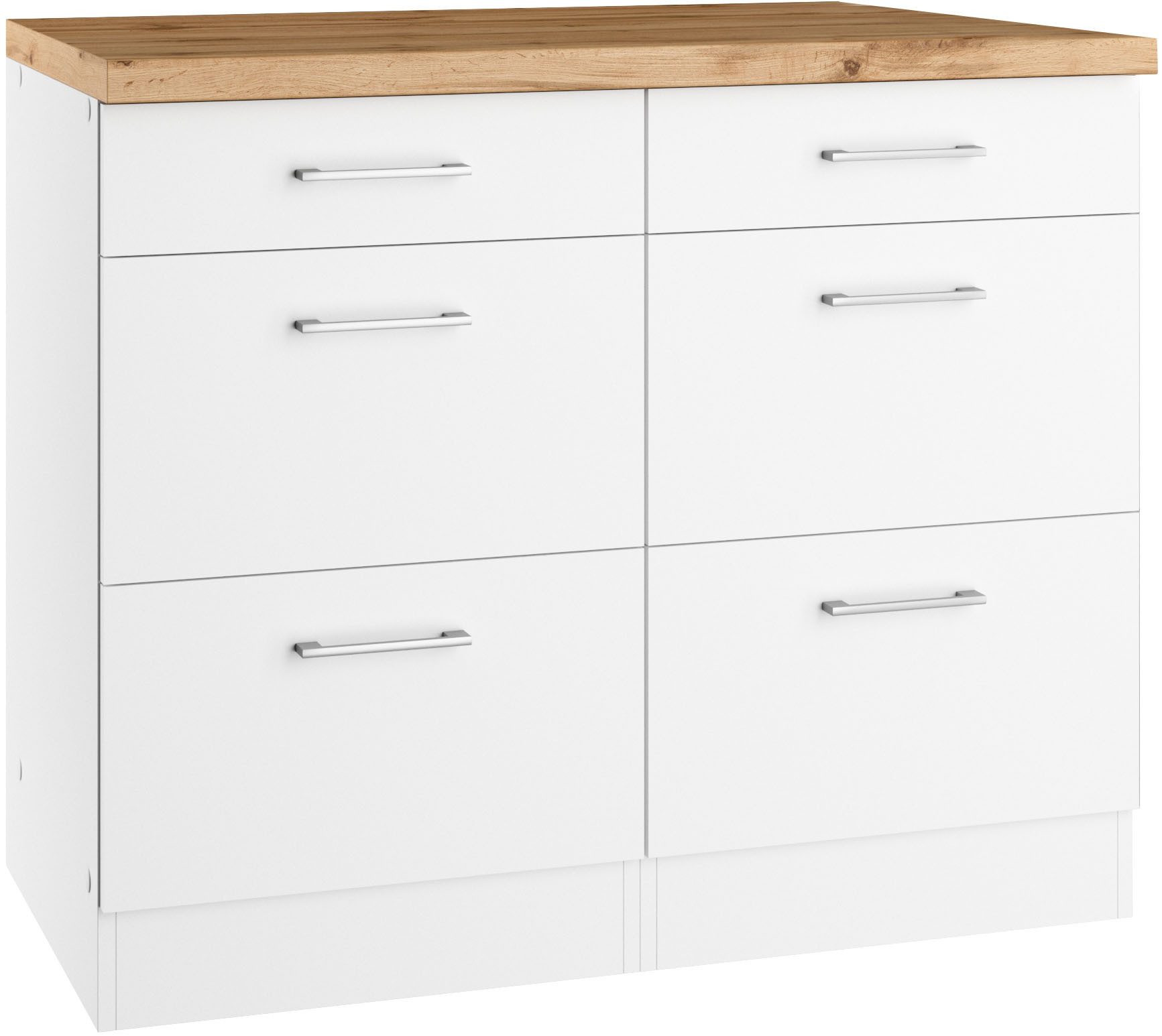 KOCHSTATION Unterschrank KS-Milan Auszugschrank 100 cm, matte oder hochglän günstig online kaufen