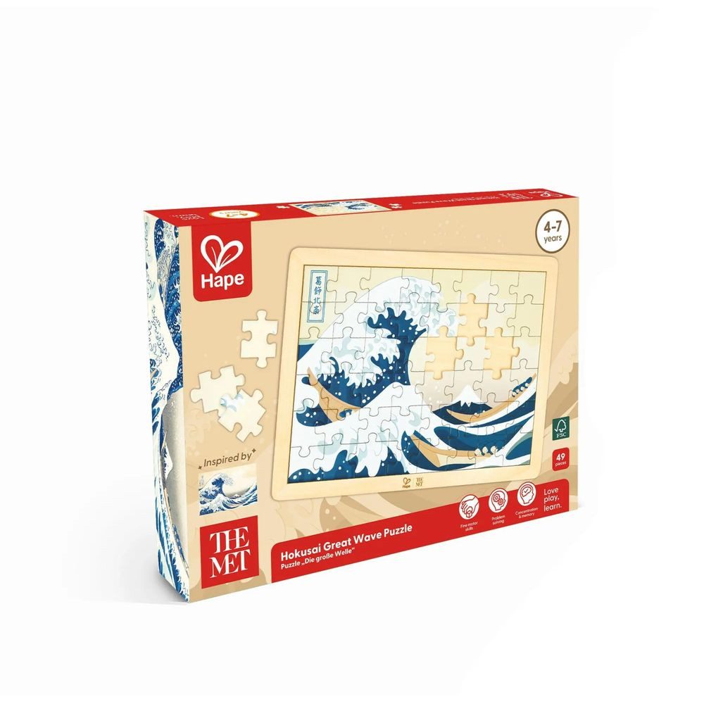 Toynamics Europe Puzzle The Met: Puzzle "Die große Welle" - 48 Teile, 48 Puzzleteile