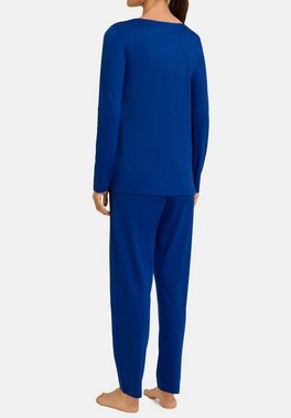 Hanro Pyjama Naila (Set, 2 tlg) Schlafanzug - Baumwolle - Set aus langer Hose und Langarm Shirt