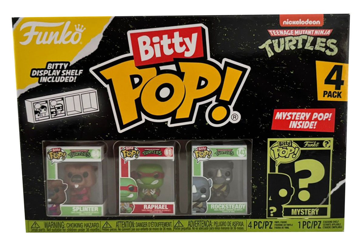 Nickelodeon Spielfigur Teenage Mutant Ninja Turtles Bitty Pop! 4x4er-Packs Actionfiguren