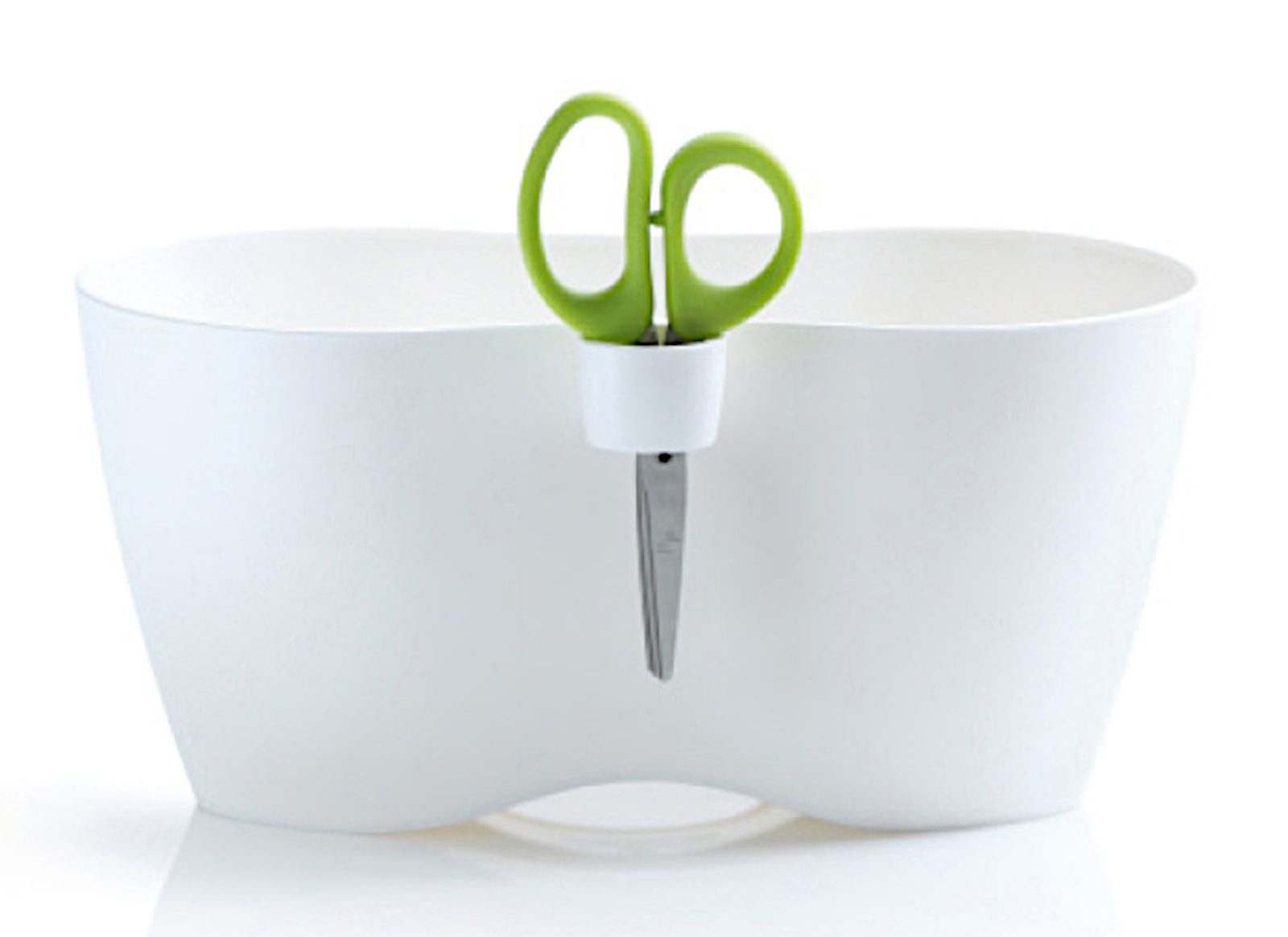 Prosperplast Pflanzkübel Kräutertopf weiß limes dublo mit Kräuterschere Blumentopf Pflanztopf. € 7,99, (€ 7,99 pro 1 Stk).
