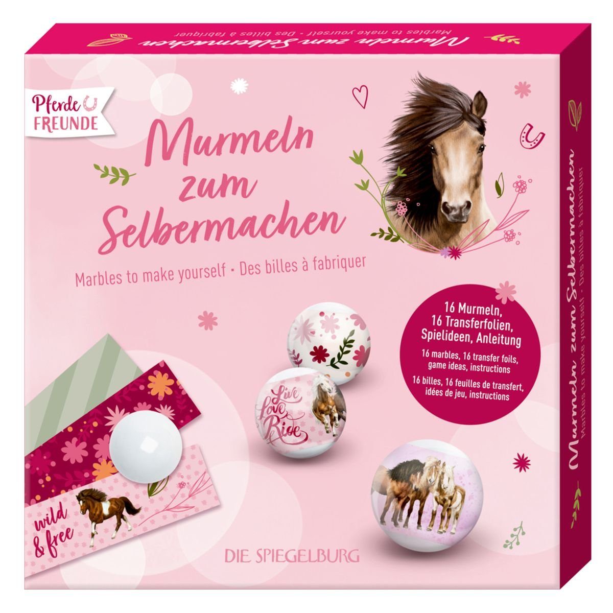Bastelperlen Coppenrath 18037 - Die Spiegelburg - Pferdefreunde - Murmeln zum Selbe