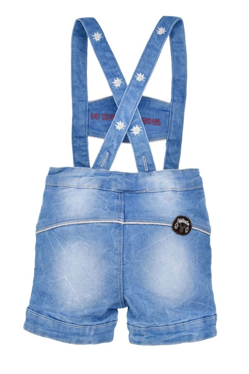 BONDI Trachtenkleid Trachtenjeans Baby/Kleinkind - GIPFELKRAXLER/HOSENTRÄGER - jeans