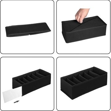 Rnemitery Aufbewahrungsbox 4 Stück Büstenhalter Aufbewahrungsboxen,Faltbare Schubladen Organizer (4 St)