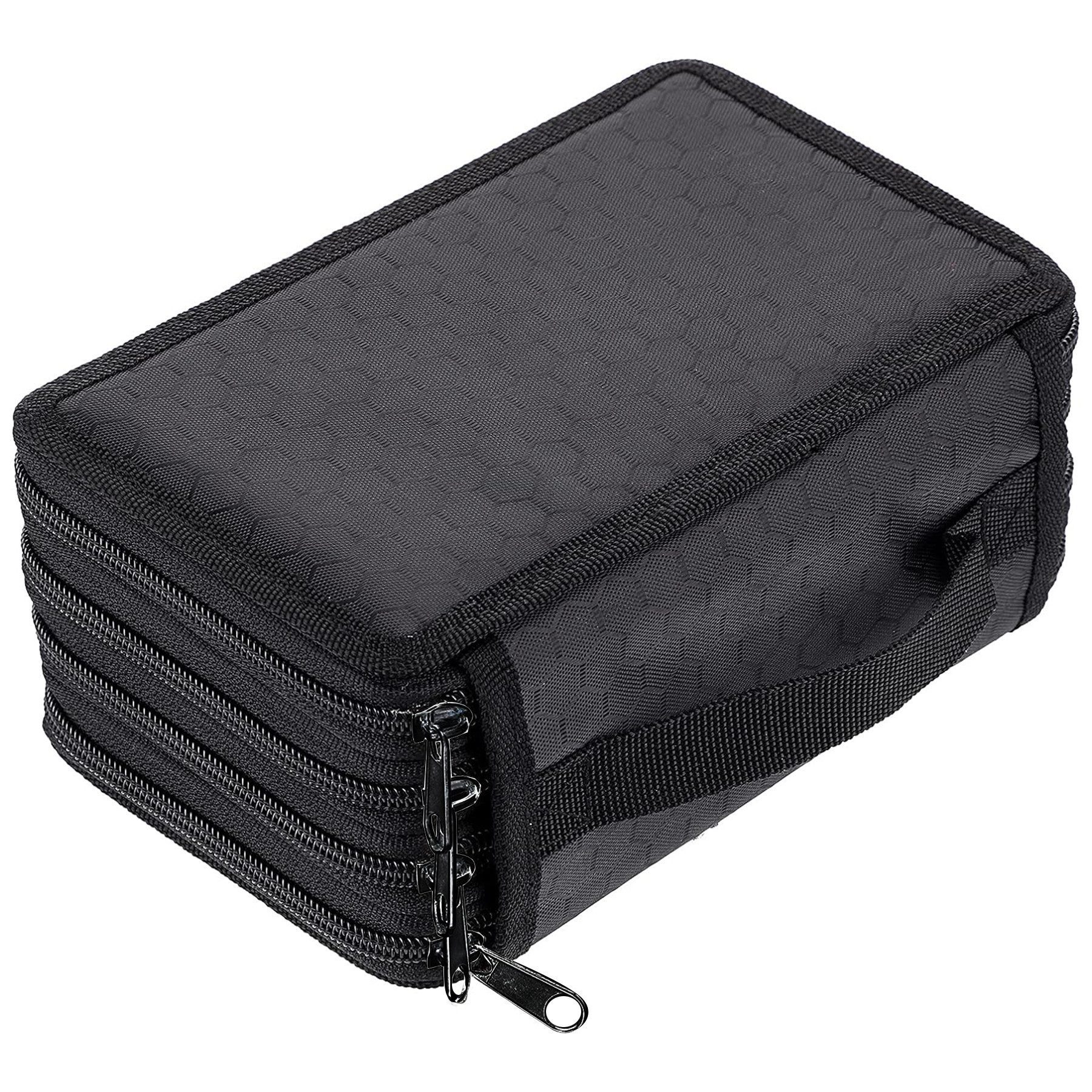 Mutig Federmäppchen Federtaschen mit 72 Slots für Stifte, große Kapazität, (Federmäppchen Kinder, 4 Organisierte Fächer, Bleistift-Organizer, Aus Oxford-Stoff, tragbar, langlebig und wasserdicht), Schulmäppchen für Jungen und Mädchen, für Schüler und Büro