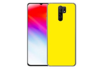 MuchoWow Handyhülle Gelb - Zitrone - Neon - Farben, Phone Case, Handyhülle Xiaomi Redmi 9, Silikon, Schutzhülle
