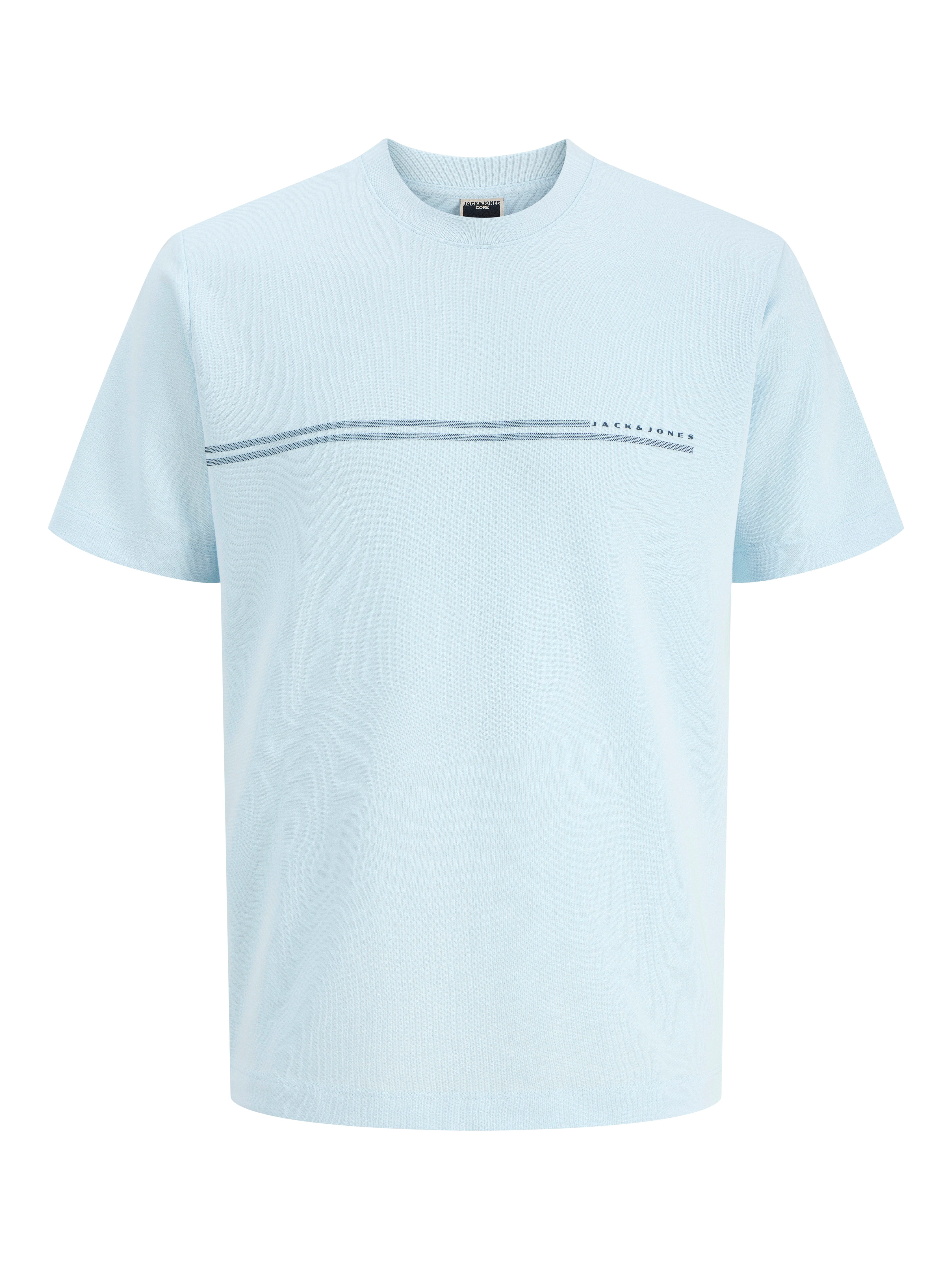 Jack & Jones Junior T-Shirt JCOFUSION CHEST BRAND TEE SS CN JNR Materialmix, regular Fit, Kurzarm – Bild 4 von 5