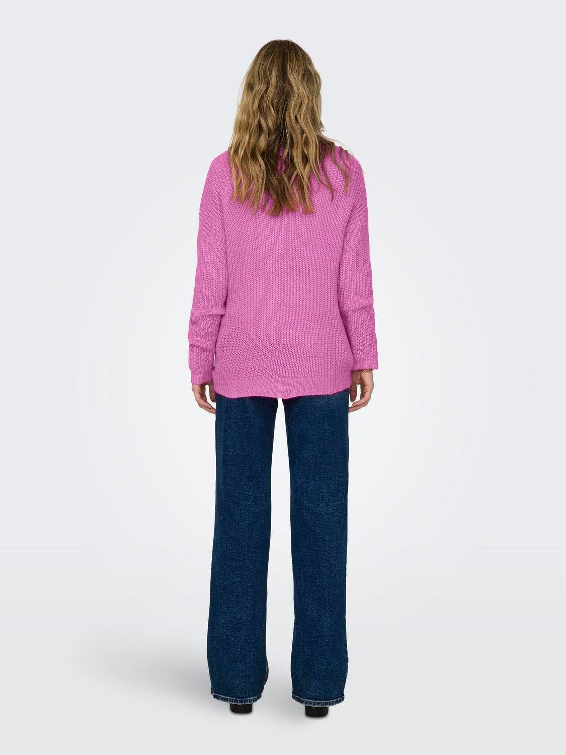 JDY Sweatshirt Neon NOOS MEGAN Pink JDYNEW PULLOVER KNT L/S