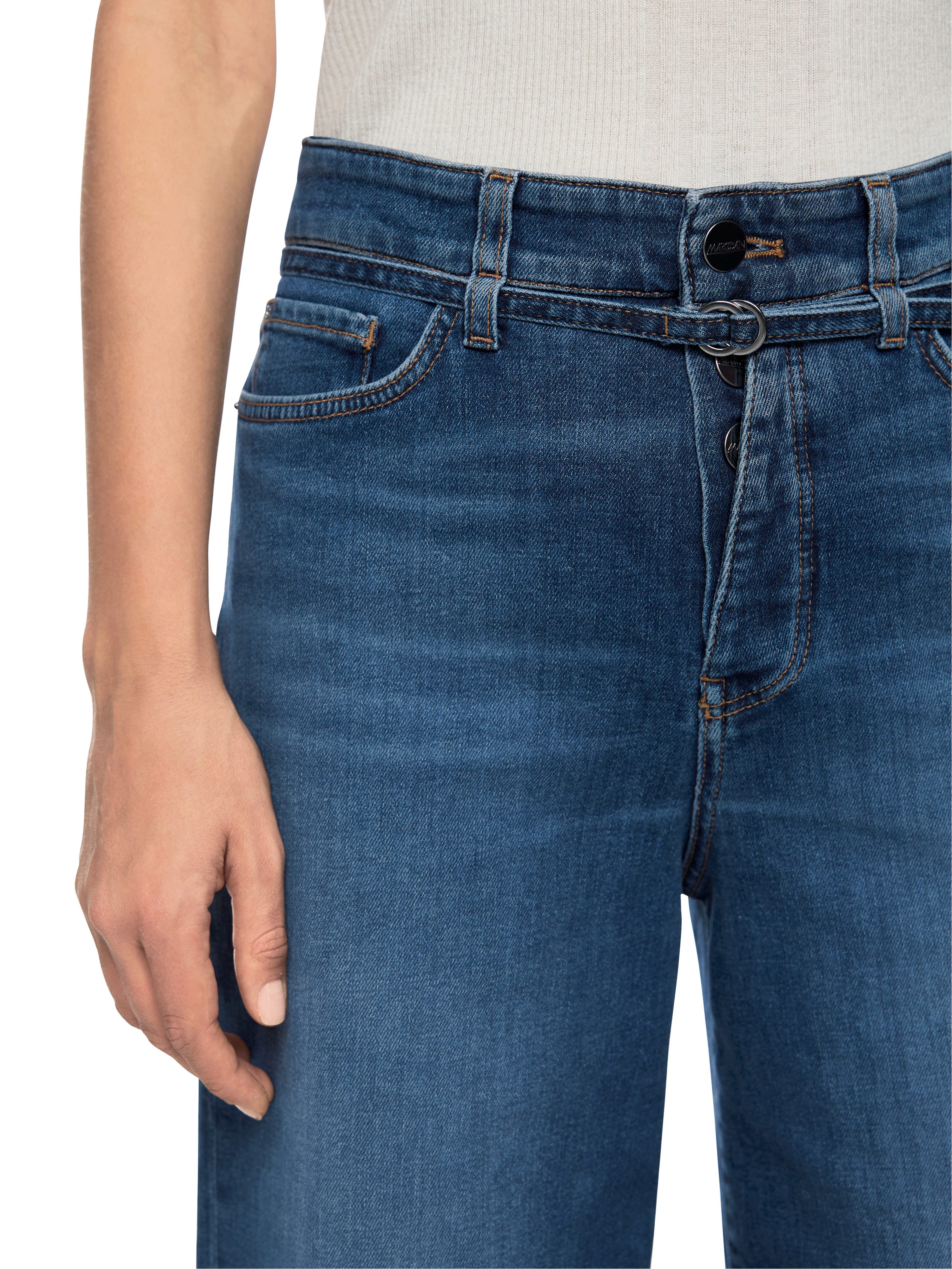 Marc Cain Weite Jeans Pants Premium Damenmode Weite Jeans WAUKEE und hohem Bund