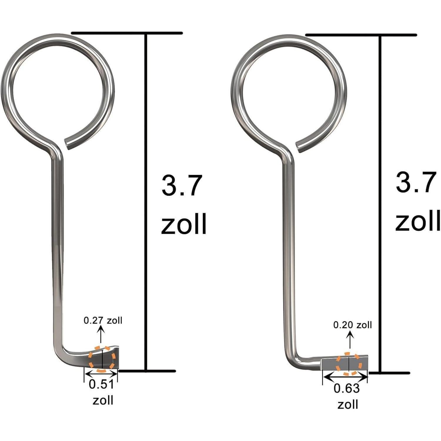 LuxusKollektion Schutz-Set 2 Stück Profi Dietrich Set Buntbartschlüssel Universal Türöffner