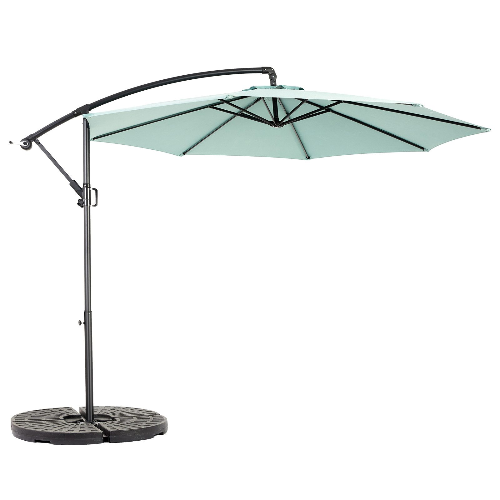 Yorbay Sonnenschirm Doppelseitiger für Marktschirm den Außenbereich, groß mit Kurbe, In verschiedenen Farben erhältlich