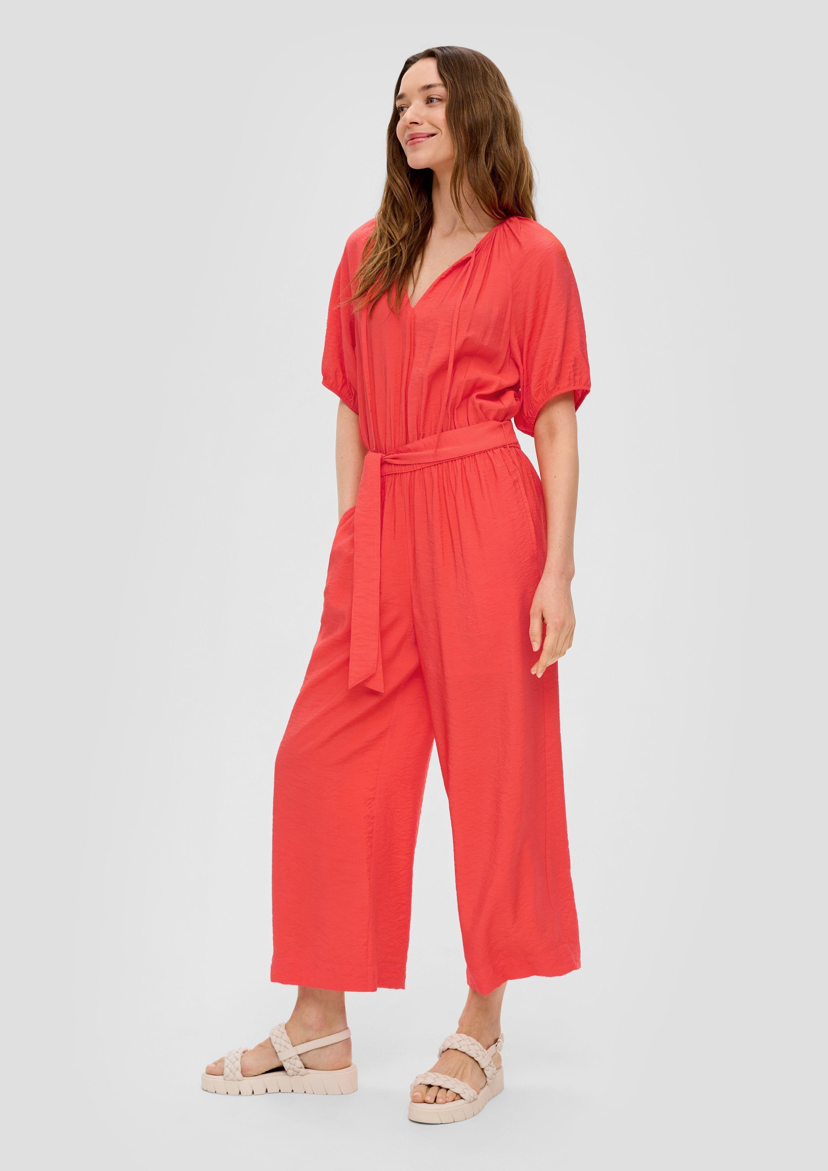 Overall Jumpsuit aus Viskosemix