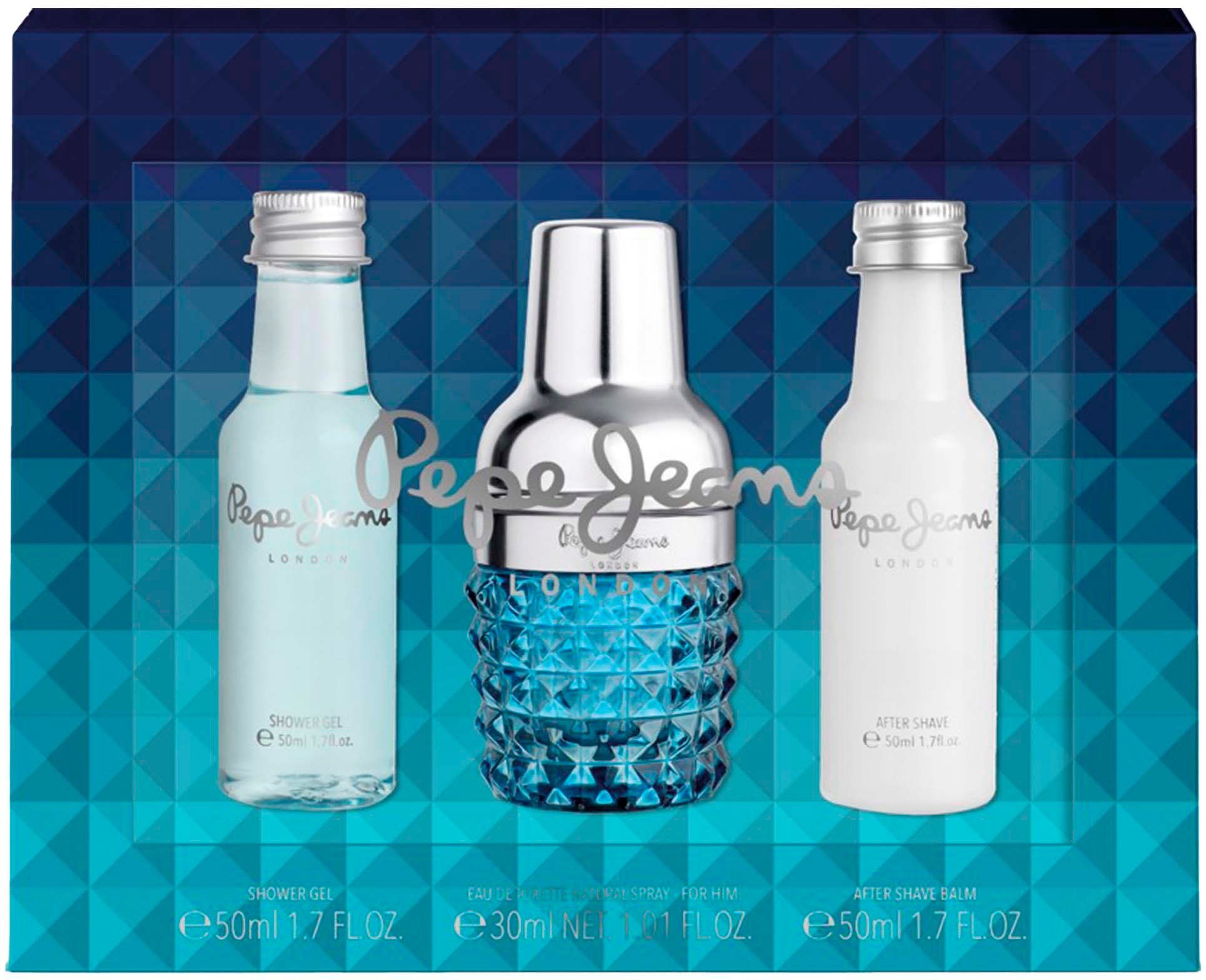 Pepe Jeans Duft-Set PJ for HIM Gift Set EDT 30 ml + Shower Gel 50ml + After Shave 50ml, 3-tlg.