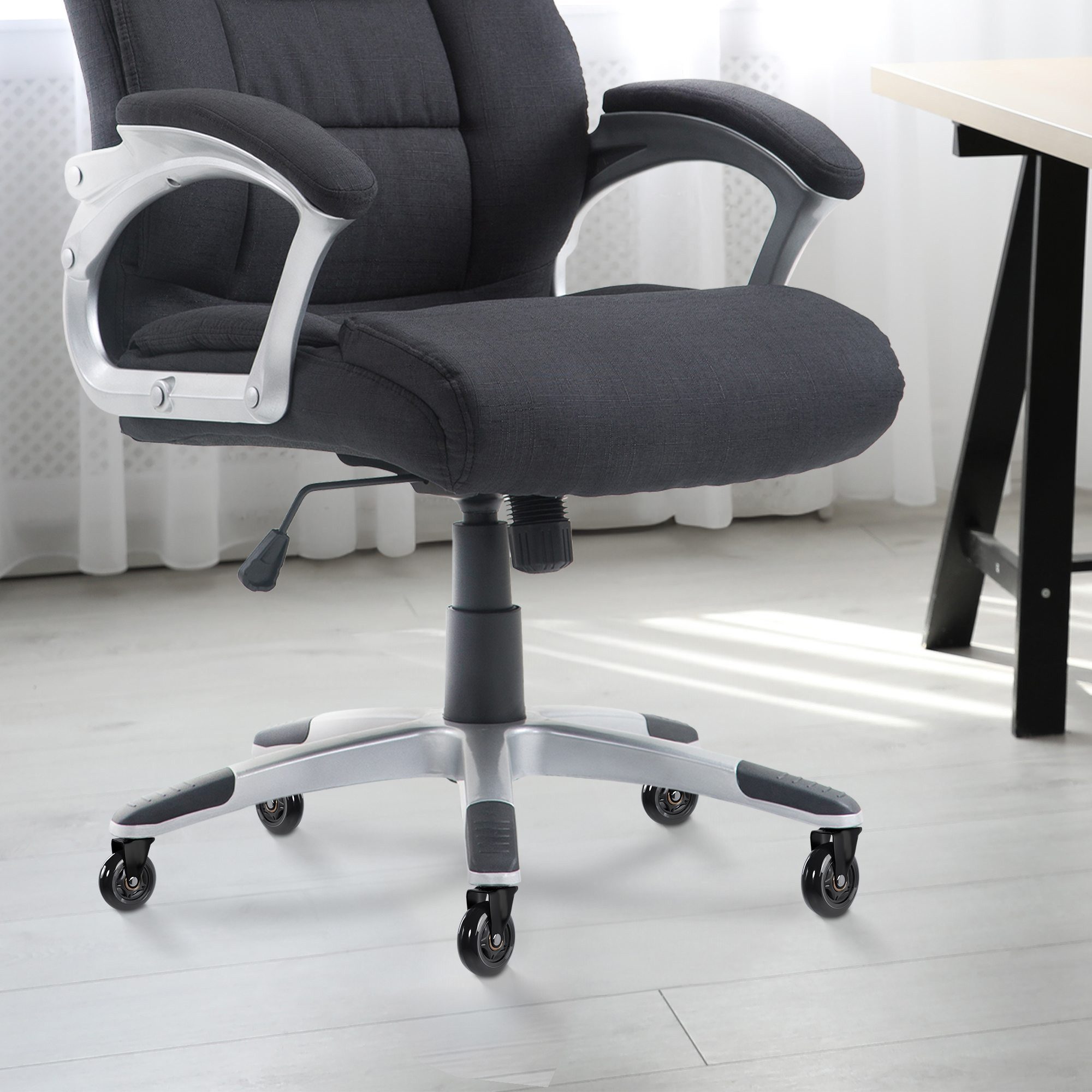 CLP Stuhlrolle Bodenrollen aus Gummi, universelle Laufrollen