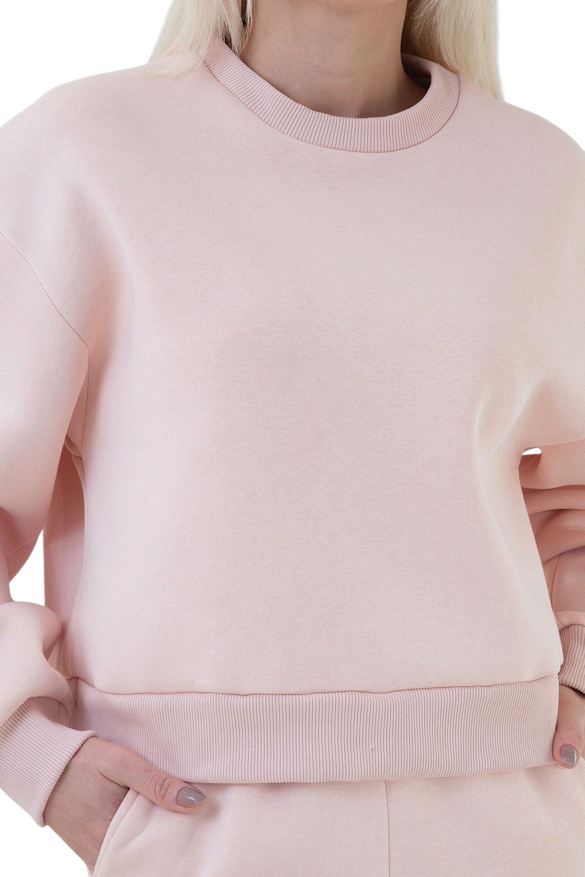 fashionshowcase Sweatshirt Kuscheliger Oversize Damen Pullover Weich Gefüttert Innen weich gefüttert, dicke Baumwolle