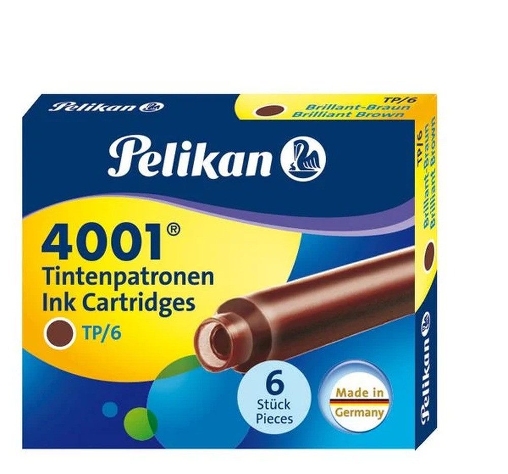 Pelikan Pelikan Tintenpatronen für Füller braun, 6 St. Tintenpatrone