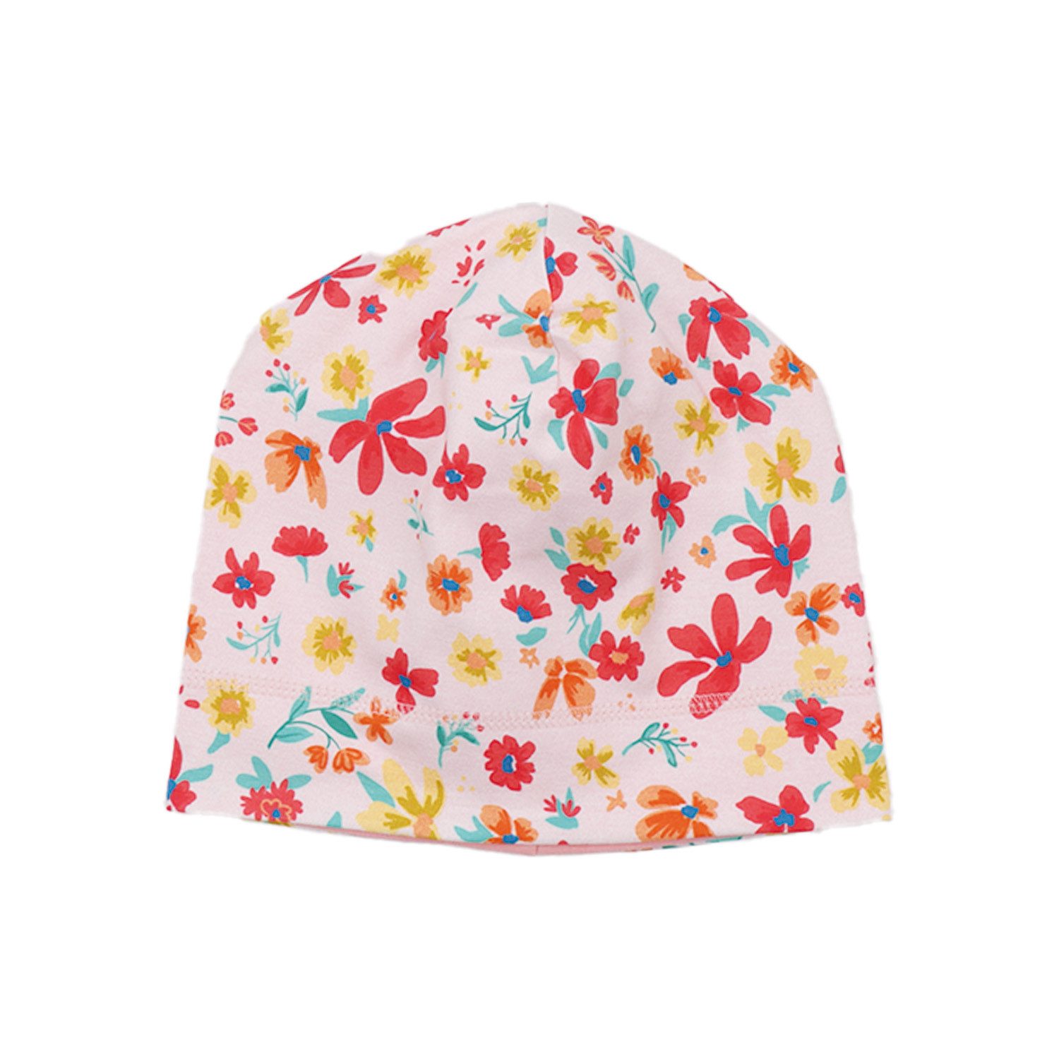 Walkiddy Jerseymütze Walkiddy Blumen Kinder Bio Baumwolle GOTS Rosa - Bio Baumwolle,GOTS, Kinderbekleidung,nachhaltige Klamotten