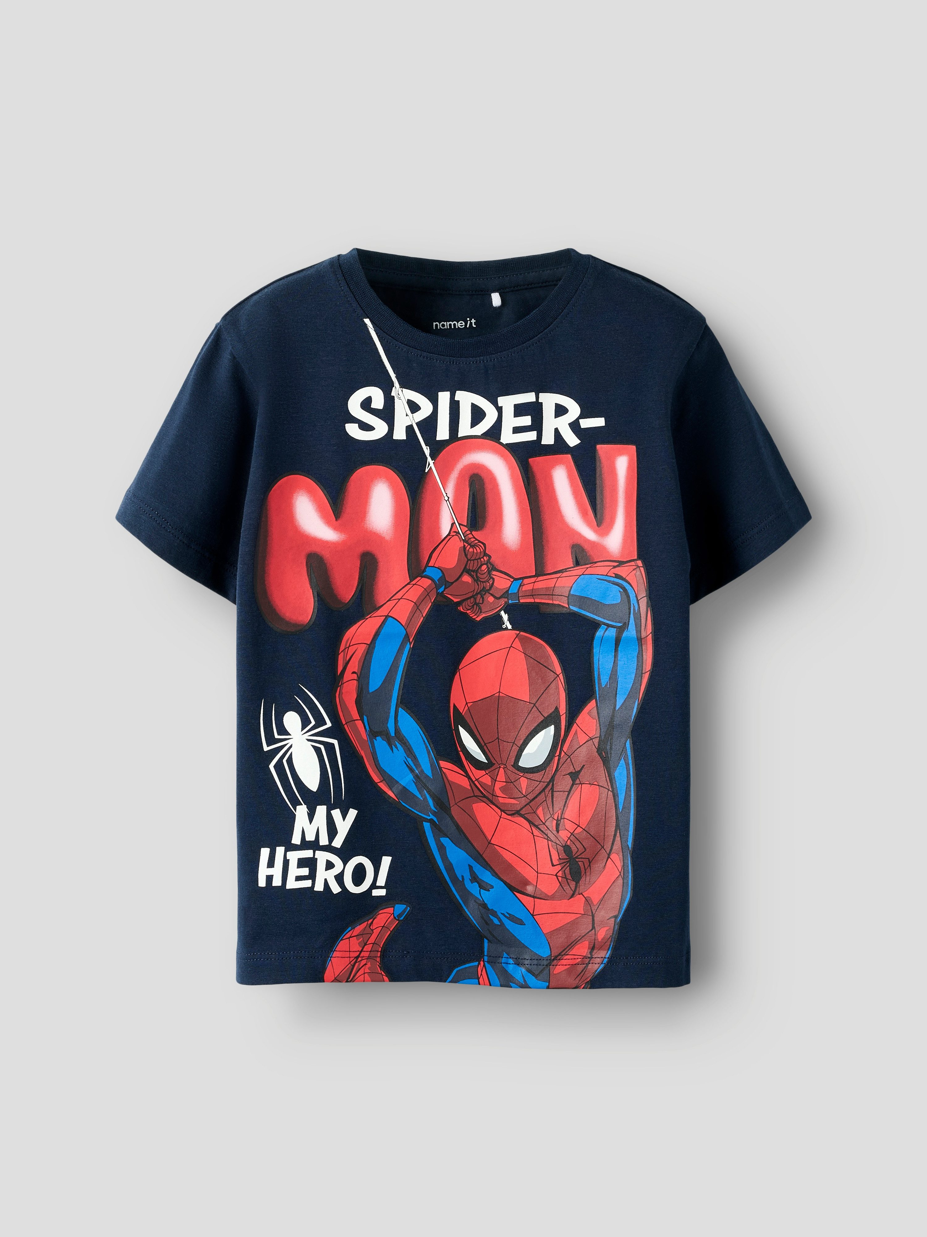 Name It Kurzarmshirt NMMMARVIN SPIDER SS NREG TOP NOOS MAR Baumwollmischung, Spider-Man Druck