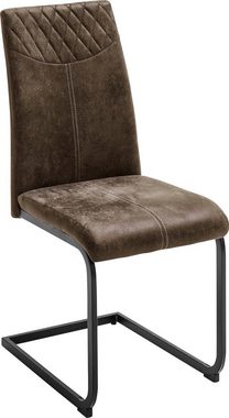 MCA furniture Esszimmerstuhl Aosta (Set, 4 St), Stoffbezug Vintagelook, Stuhl belastbar bis 120 Kg