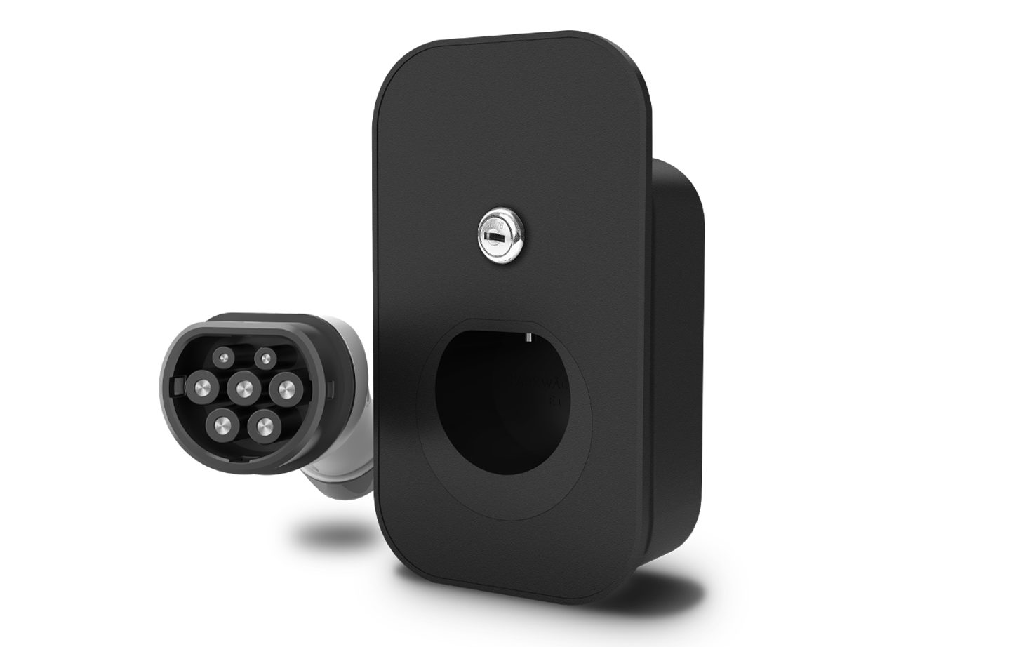 Parkwächter Elektroauto-Ladestation Kabel-Organizer für Wallbox mit Schloss für EV Ladekabel-Stecker Typ 2