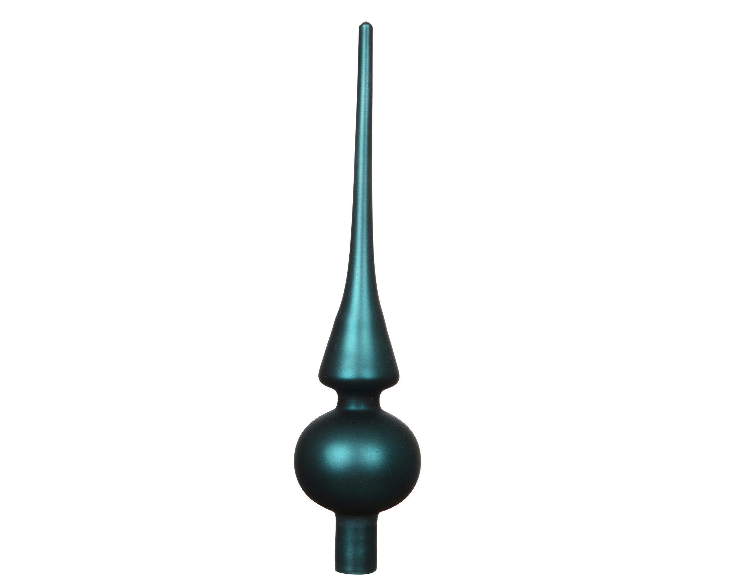 Kaemingk Christbaumspitze, Christbaumspitze Glas 26cm - Smaragd matt