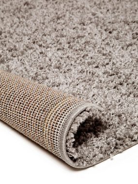 Hochflor-Teppich Swirls, benuta, rechteckig, Höhe: 21 mm, Kunstfaser, Berber, Ethno-Style, Wohnzimmer