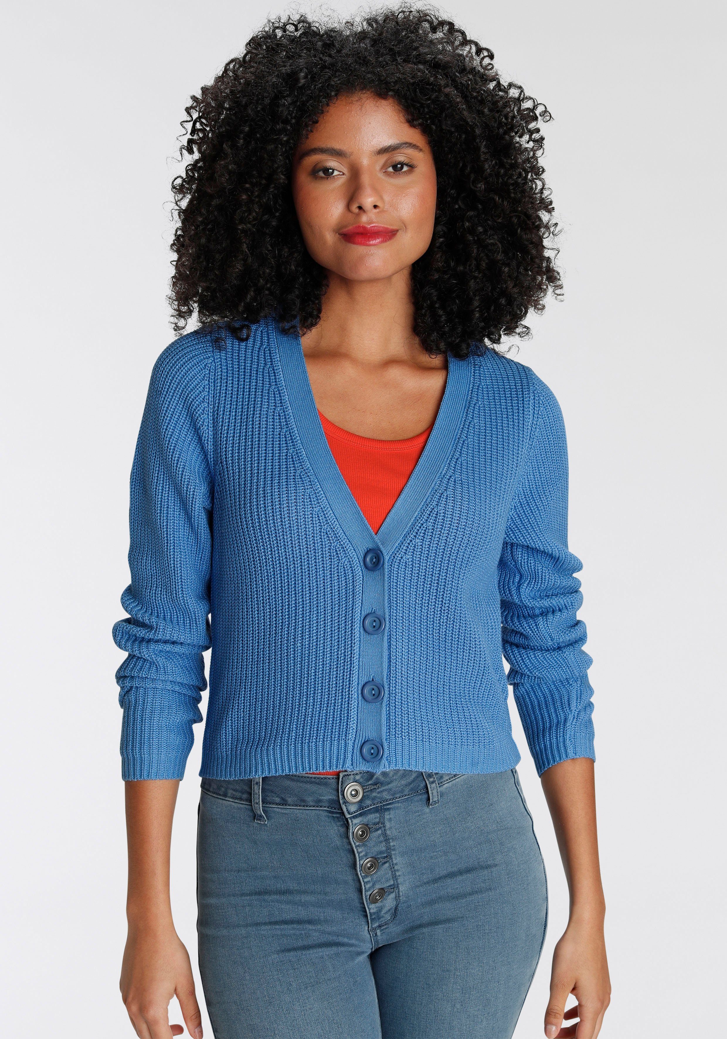 AJC Strickjacke himmellblau