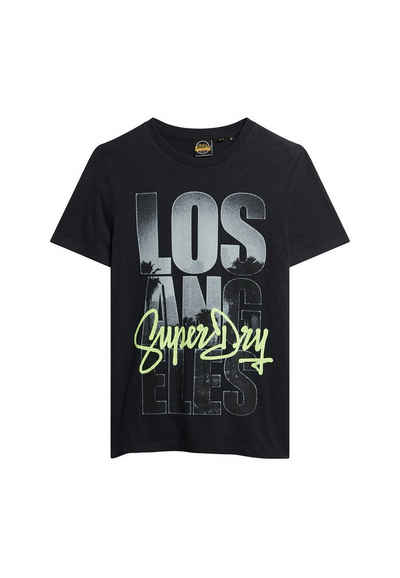 Superdry T-Shirt Superdry Herren T-Shirt PHOTOGRAPHIC SKATE LOGO TEE Jet Black