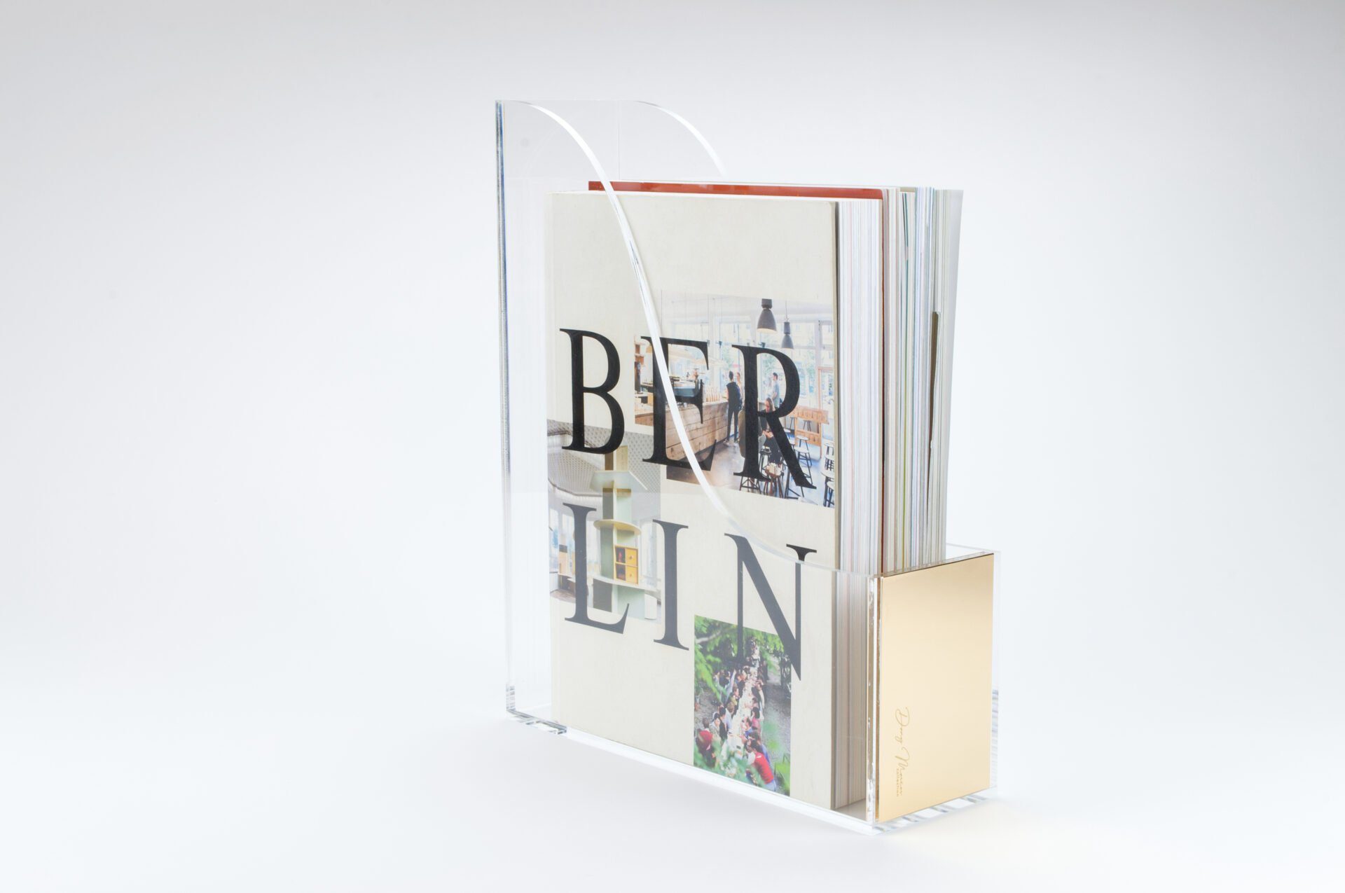 Dany Marcus Stehsammler Stehsammler Acryl Gold, transparent, elegant, gold