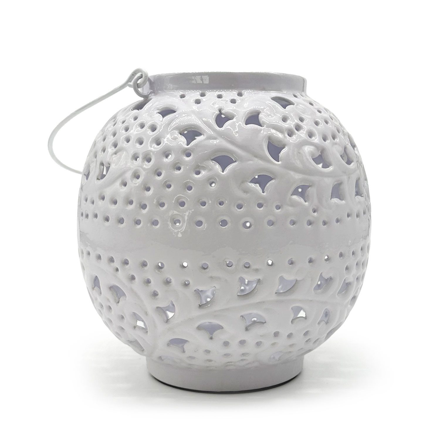 MEA LIVING Kerzenlaterne MEA living, Laterne, Metall, rosa oder weiß, aus Metall mit einer lasierten Oberfläche