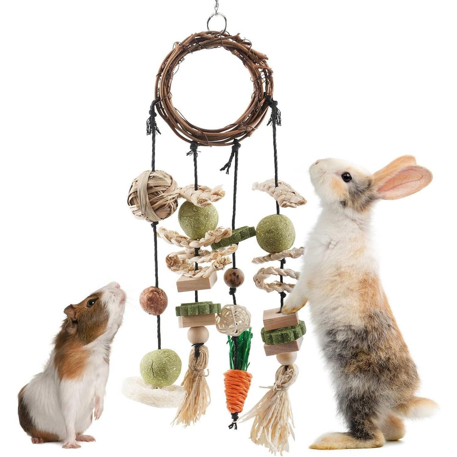 LuxusKollektion Kleintierkäfig Kaninchen Spielzeug Kauspielzeug Holz Hängen günstig online kaufen