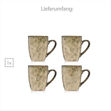 SÄNGER Becher »Pompei Kaffeebecher«, Steingut, 300 ml, spülmaschinengeeignet, erweiterbar