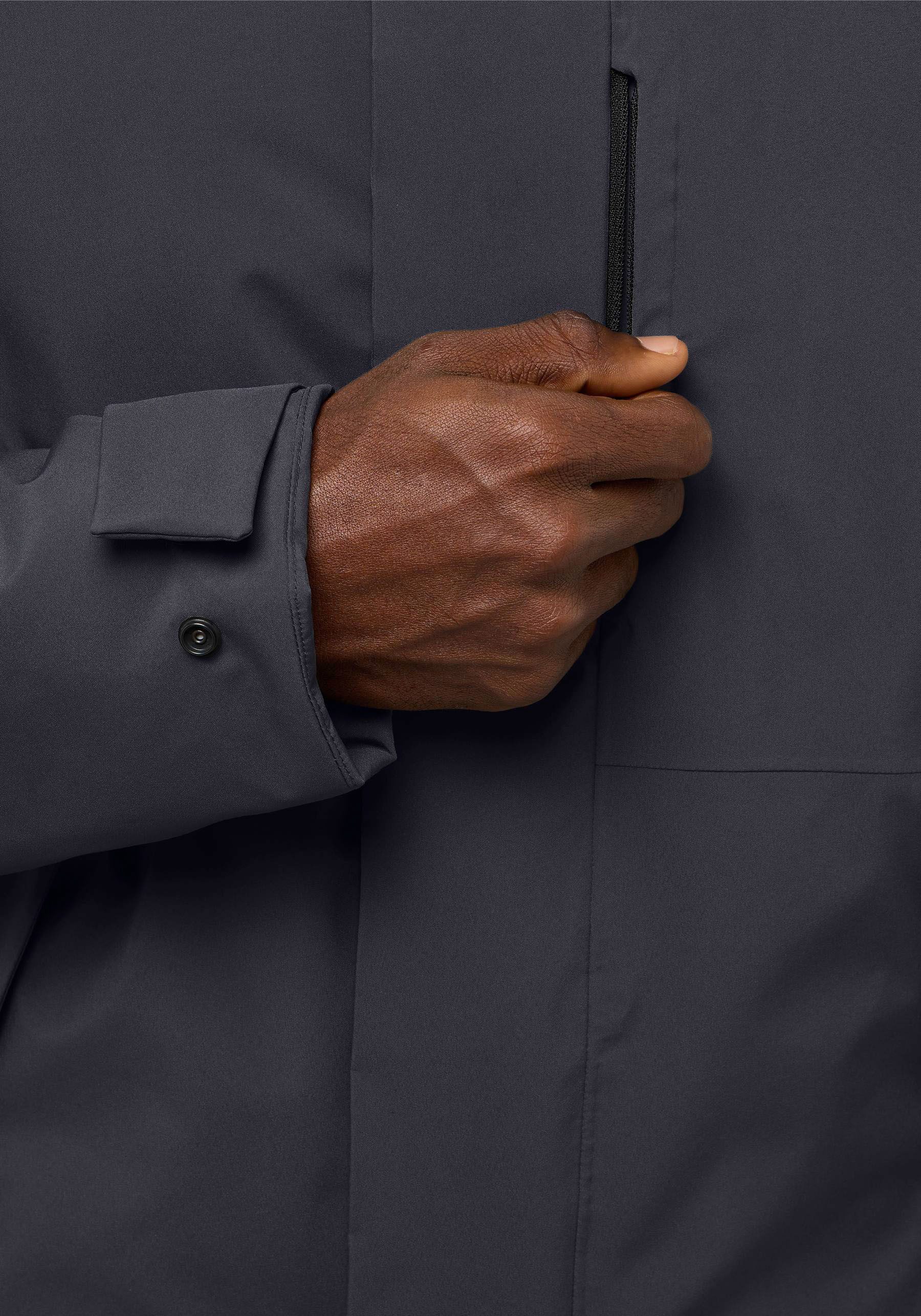 Jack Wolfskin Daunenmantel BRANDENBURGER Wärmend, winddicht, Daunenjacke