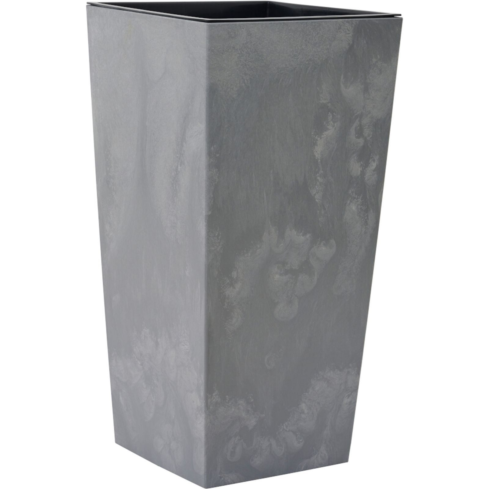 Siena Garden Pflanzkübel Pflanzgefäße NIZZA STONE grau Betonoptik, 25 x 46,5 cm Kunststoffgefäß