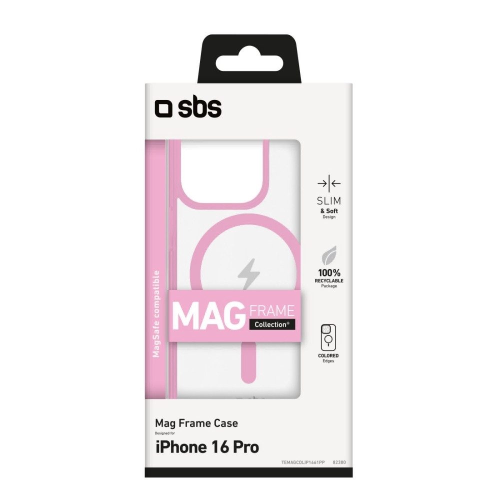 sbs Handytasche SBS Mag Frame Case pink für iPhone 16 Pro - Schutzhülle.
