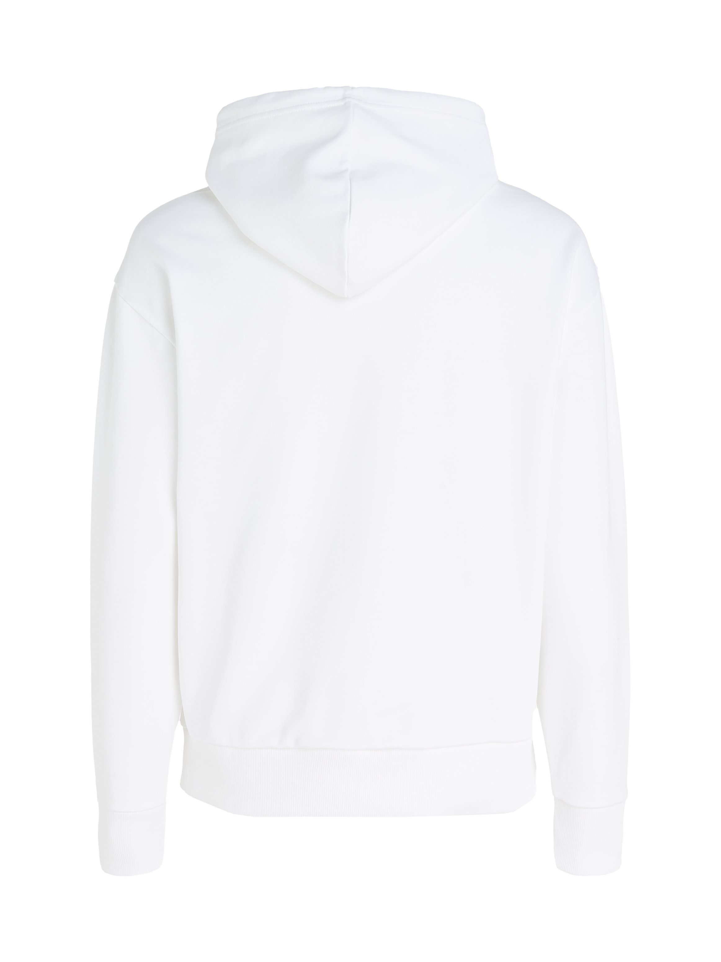 White Calvin FLOCK HOODIE LOGO Markenlabel Bright DOUBLE mit Kapuzensweatshirt Klein