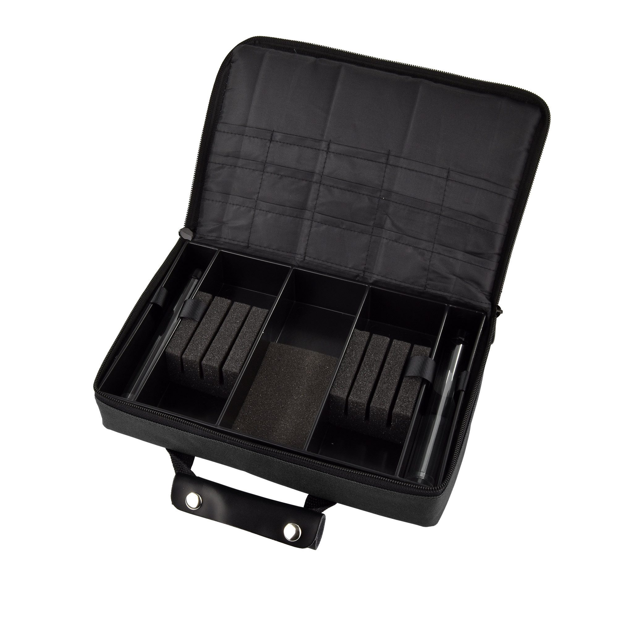 Karella Dartpfeil Darttasche MASTER PAK - schwarz, Dart Case Etui Tasche für Dartpfeile Flights