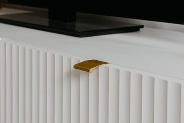 Finori Sideboard Edinburgh (Anrichte in weiß mit Messing, 180 cm), mit Soft-Close